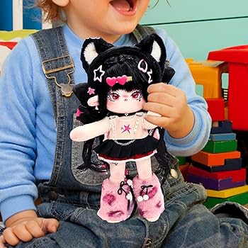 オリジナルキャラクター ブラック・ルカナト ぬいぐるみ 着せ替え 15cm オリジナルキャラクター ブラック・ルカナト ぬいぐるみ 着せ